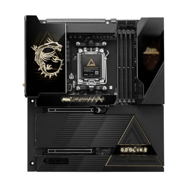 MSI MEG X870E GODLIKE MAX AM5 E-ATX Motherboard, M.2 & PCIe 5.0, USB4, Wi-Fi 7, 10G + 5G LAN