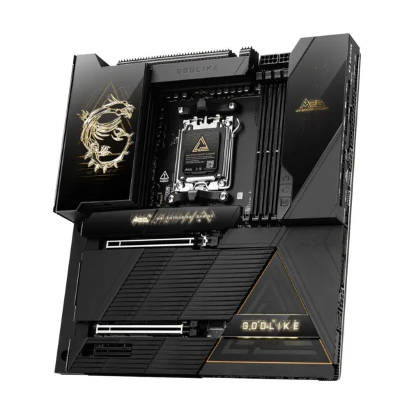 MSI MEG X870E GODLIKE MAX AM5 E-ATX Motherboard, M.2 & PCIe 5.0, USB4, Wi-Fi 7, 10G + 5G LAN