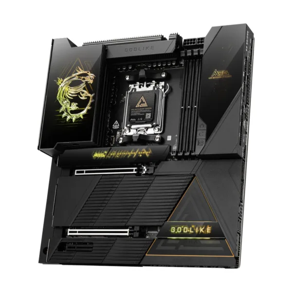 MSI MEG X870E GODLIKE MAX AM5 E-ATX Motherboard, M.2 & PCIe 5.0, USB4, Wi-Fi 7, 10G + 5G LAN