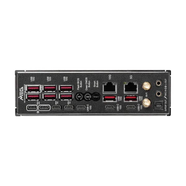 MSI MEG X870E GODLIKE MAX AM5 E-ATX Motherboard, M.2 & PCIe 5.0, USB4, Wi-Fi 7, 10G + 5G LAN