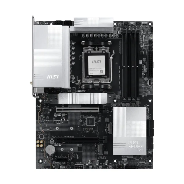 13-144-750-01.jpg MSI PRO X870E-S EVO WIFI ATX AM5 Motherboard, USB 4.0, 4x SATA 6Gb/s, AMD Wi-Fi 7, USB 4.0