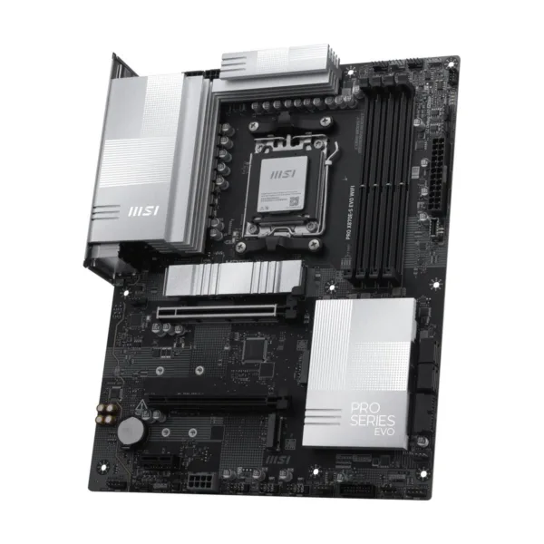 13-144-750-03.jpg MSI PRO X870E-S EVO WIFI ATX AM5 Motherboard, USB 4.0, 4x SATA 6Gb/s, AMD Wi-Fi 7, USB 4.0
