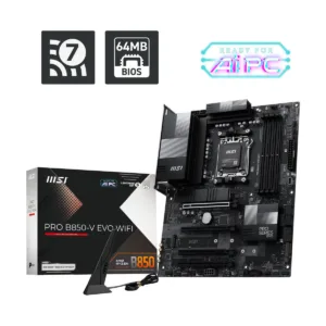 MSI PRO B850-V EVO WIFI AM5 AMD B850 SATA 6Gb/s 5G Network Wi-Fi6E DDR5 Motherboard