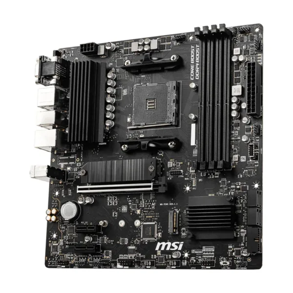 MSI B550M PRO-VDH AM4 Micro-ATX Motherboard, PCIe 4.0, Dual M.2, 2.5G LAN