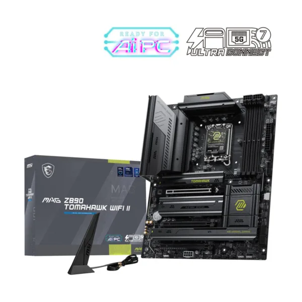 MSI MAG Z890 TOMAHAWK WIFI II LGA 1851 ATX Motherboard, DDR5, M.2 Gen5, Thunderbolt 4, Wi-Fi 7