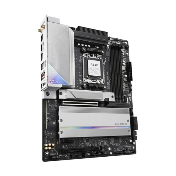 GIGABYTE B650 AERO G AM5 ATX Motherboard, DDR5, PCIe 5.0 M.2, Wi-Fi 6E, 2.5GbE