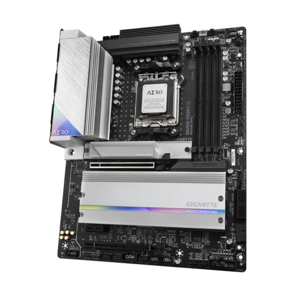GIGABYTE B650 AERO G AM5 ATX Motherboard, DDR5, PCIe 5.0 M.2, Wi-Fi 6E, 2.5GbE