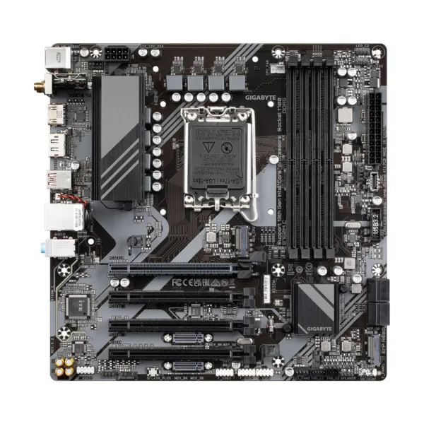 GIGABYTE B760M C LGA 1700 Micro-ATX Motherboard, DDR5, PCIe 4.0, M.2, Wi-Fi