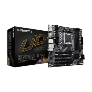 GIGABYTE B650M C V2 AM5 Micro-ATX Motherboard, DDR5, PCIe 4.0 M.2, USB-C, 1GbE