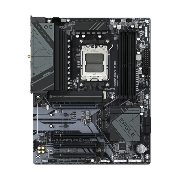 GIGABYTE B650 EAGLE AX AM5 ATX Motherboard, DDR5, 3x M.2, PCIe 5.0, Wi-Fi 6E