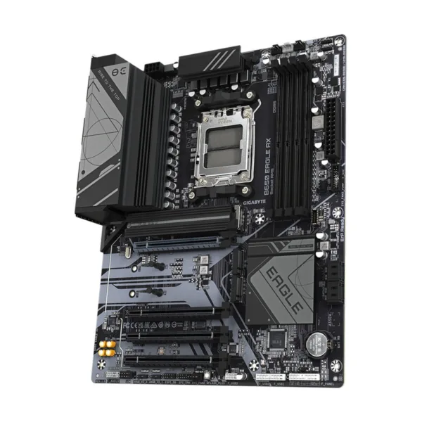 GIGABYTE B650 EAGLE AX AM5 ATX Motherboard, DDR5, 3x M.2, PCIe 5.0, Wi-Fi 6E