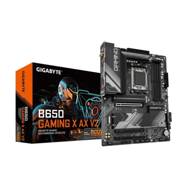 GIGABYTE B650 GAMING X AX V2 AM5 ATX Motherboard, DDR5, 3x M.2, PCIe 5.0, Wi-Fi 6E, 2.5GbE