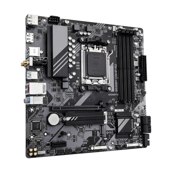 GIGABYTE B650M D3HP AX AM5 Micro-ATX Motherboard, DDR5, 2x M.2, Wi-Fi 6E, 2.5GbE