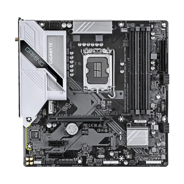 GIGABYTE B760M GAMING PLUS WIFI DDR4 LGA 1700 Micro-ATX Motherboard, DDR4, 2x M.2, Wi-Fi 6
