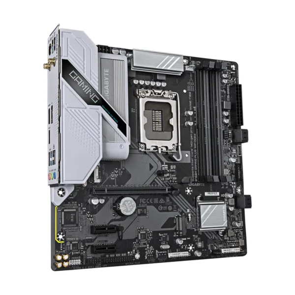 GIGABYTE B760M GAMING PLUS WIFI DDR4 LGA 1700 Micro-ATX Motherboard, DDR4, 2x M.2, Wi-Fi 6