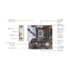 GIGABYTE B760M GAMING PLUS WIFI DDR4 LGA 1700 Micro-ATX Motherboard, DDR4, 2x M.2, Wi-Fi 6