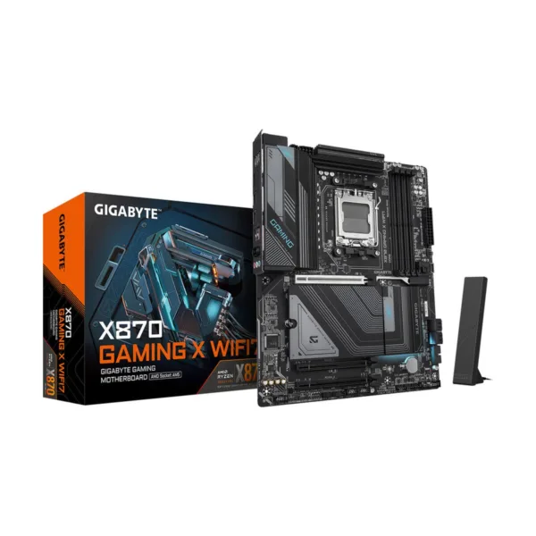 GIGABYTE X870 GAMING X WIFI7 AM5 ATX Motherboard, DDR5, 4x M.2, PCIe 5.0, USB4, Wi-Fi 7