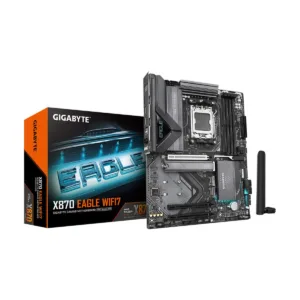 GIGABYTE X870 EAGLE WIFI7 AM5 ATX Motherboard, DDR5, 3x M.2, PCIe 5.0, USB4, Wi-Fi 7