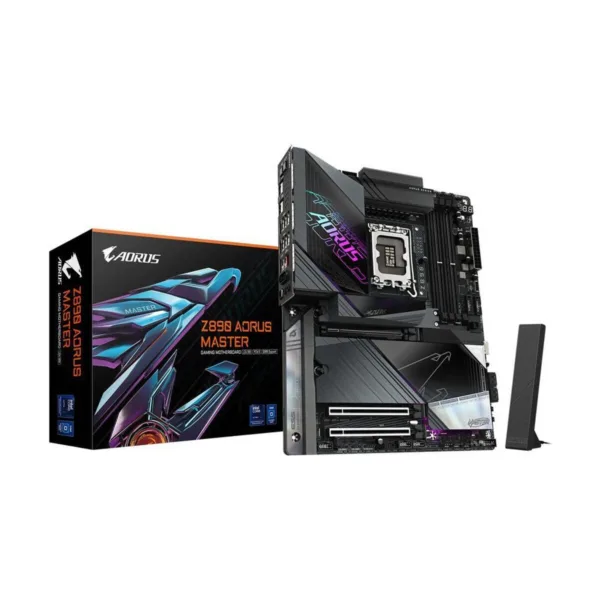GIGABYTE Z890 AORUS MASTER LGA 1851 ATX Motherboard, DDR5, 5x M.2, Thunderbolt 4, Wi-Fi 7, 10GbE