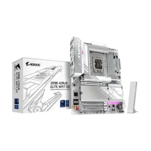 GIGABYTE Z890 AORUS ELITE WIFI7 ICE LGA 1851 ATX Motherboard, DDR5, 4x M.2, Thunderbolt 4, Wi-Fi 7