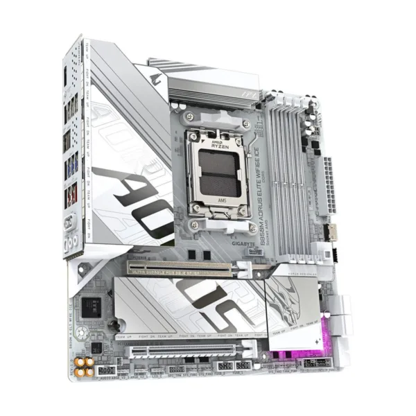 GIGABYTE B850M AORUS ELITE WIFI6E ICE AM5 Micro-ATX Motherboard, DDR5, 2x M.2, PCIe 5.0