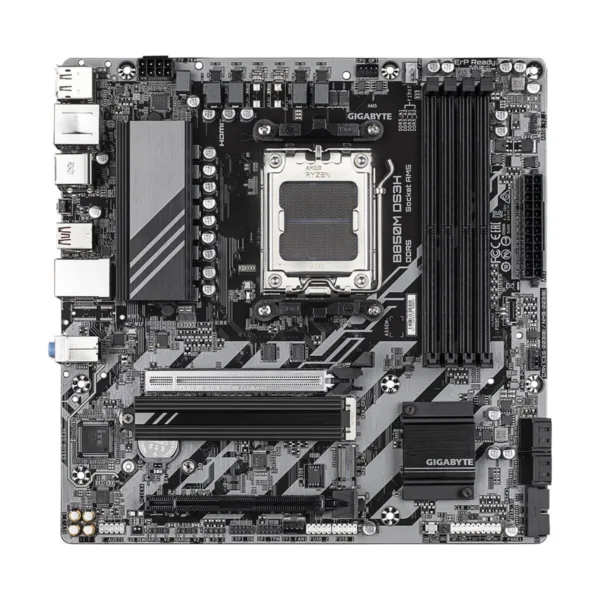 GIGABYTE B850M DS3H AM5 Micro-ATX Motherboard, DDR5, 2x M.2, PCIe 5.0, 2.5GbE