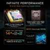 GIGABYTE X870E EAGLE X3D WIFI7 AM5 ATX Motherboard, DDR5, 4x M.2, PCIe 5.0, USB4, 5GbE