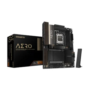 GIGABYTE X870E AERO X3D DARK WOOD AM5 ATX Motherboard, DDR5, 4x M.2, USB4, Wi-Fi 7, Dual 5GbE