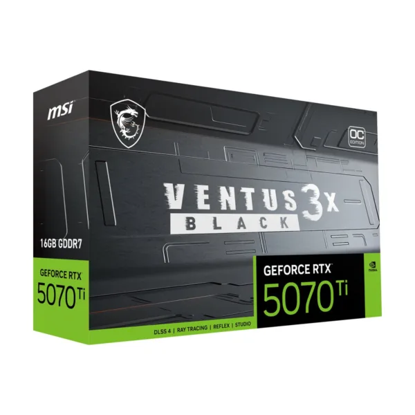 MSI Ventus 3X OC GeForce RTX 5070 Ti 16GB Black