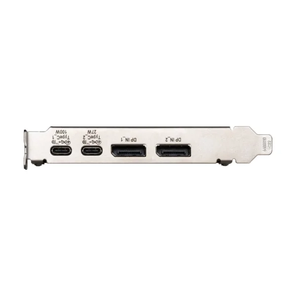 15-127-013-17.jpg MSI USB4 PD100W Expansion Card, PCIe 4.0 x4, Dual USB4 Type-C 40Gbps, 100W Power Delivery