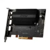 15-127-013-20.jpg MSI USB4 PD100W Expansion Card, PCIe 4.0 x4, Dual USB4 Type-C 40Gbps, 100W Power Delivery