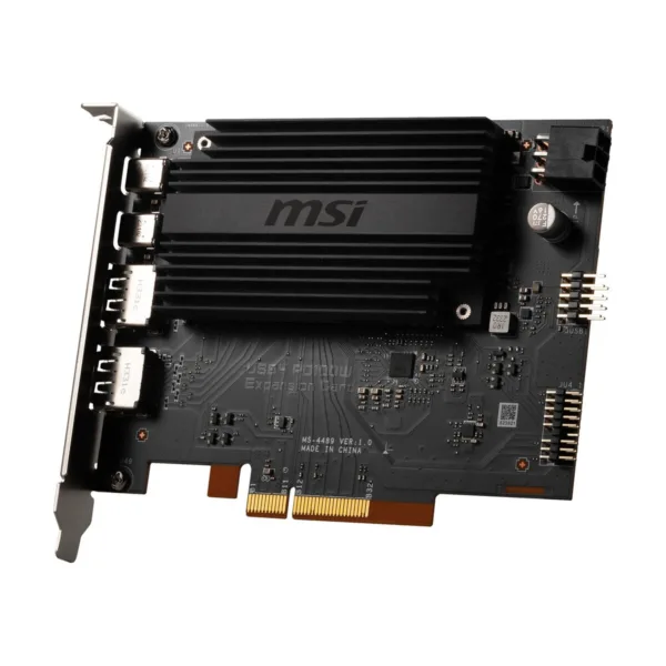 15-127-013-20.jpg MSI USB4 PD100W Expansion Card, PCIe 4.0 x4, Dual USB4 Type-C 40Gbps, 100W Power Delivery