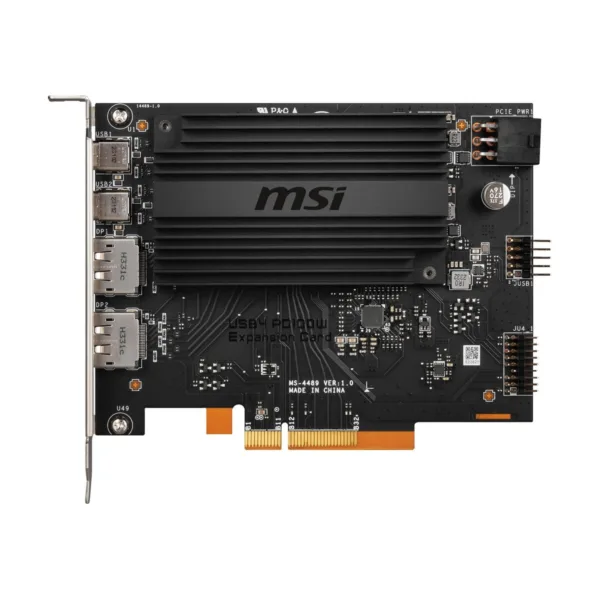15-127-013-23.jpg MSI USB4 PD100W Expansion Card, PCIe 4.0 x4, Dual USB4 Type-C 40Gbps, 100W Power Delivery