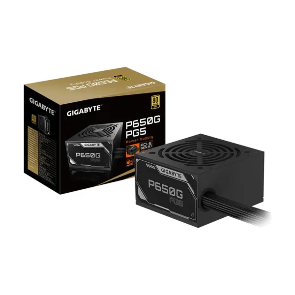 GIGABYTE P650G PG5 - ATX 3.1 & PCIe 5.1 Ready - 650W 80 Plus Gold Certified Power Supply