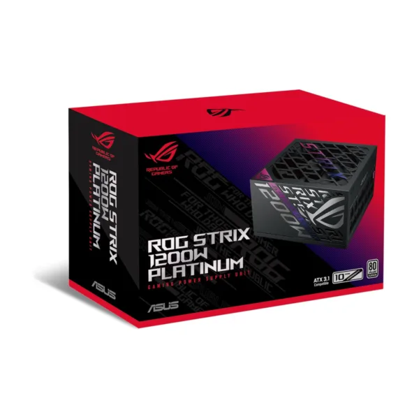 ASUS ROG Strix 1200W Platinum Fully Modular Power Supply, 80 Plus Platinum, ATX 3.1