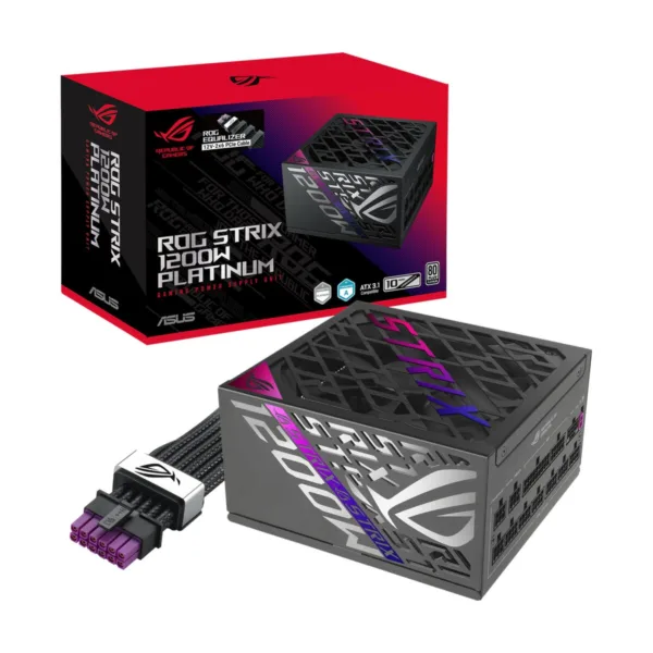 ASUS ROG Strix 1200W Platinum Fully Modular Power Supply, ATX 3.1, ROG Equalizer 12V-2x6 Cable
