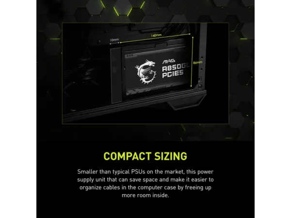 MSI MAG A850GL PCIE5 850W Power Supply