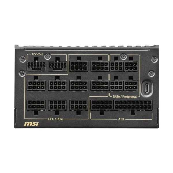 MSI MEG Ai1600T PCIE5 1600W Fully Modular Power Supply, 80+ Titanium, ATX 3.1