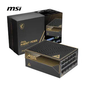 MSI MEG Ai1600T PCIE5 1600W Fully Modular Power Supply, 80+ Titanium, ATX 3.1
