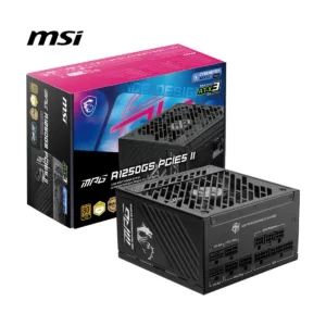MSI MPG A1250GS PCIE5 II 1250W Fully Modular Power Supply, 80+ Gold, ATX 3.1
