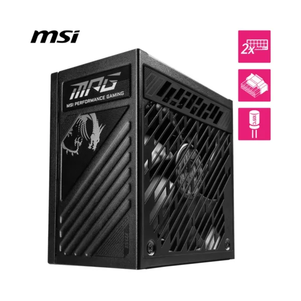 MSI MPG A1000GS PCIE5 II 1000W Fully Modular Power Supply, 80+ Gold, ATX 3.1