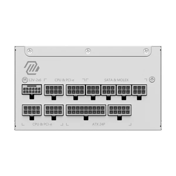 17-701-039-08.png MSI MAG A1000GL PCIE5 1000W Fully Modular Power Supply, White, 80+ Gold, ATX 3.1