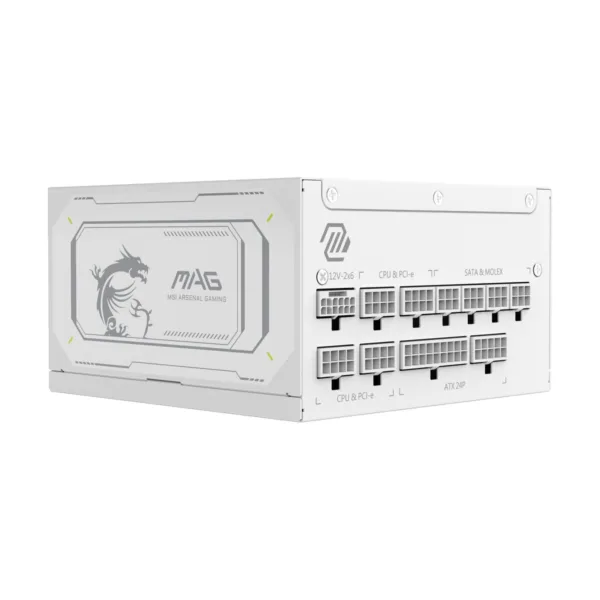 17-701-039-15.png MSI MAG A1000GL PCIE5 1000W Fully Modular Power Supply, White, 80+ Gold, ATX 3.1