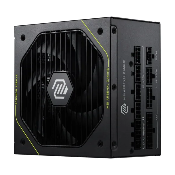 MSI MAG A1000PLS PCIE5 1000W Fully Modular Power Supply, 80+ Platinum, ATX 3.1