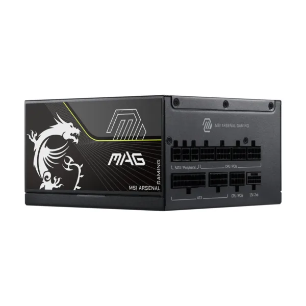 MSI MAG A1000PLS PCIE5 1000W Fully Modular Power Supply, 80+ Platinum, ATX 3.1
