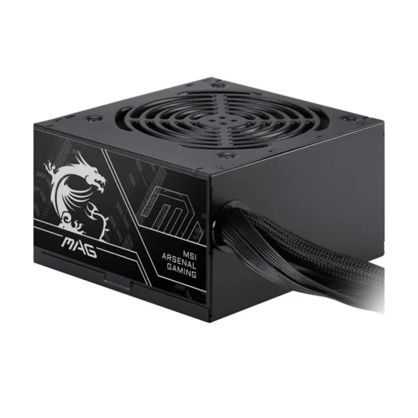 MSI MAG A600DN II Power Supply Unit, 600W, 80 PLUS Standard, ATX PSU, Black Flat Cables