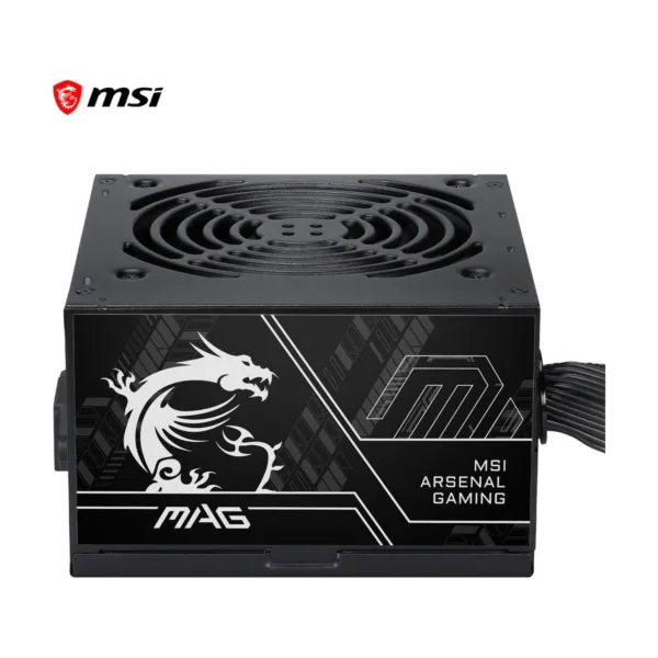 MSI MAG A600DN II Power Supply Unit, 600W, 80 PLUS Standard, ATX PSU, Black Flat Cables