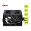 MSI MAG A600DN II Power Supply Unit, 600W, 80 PLUS Standard, ATX PSU, Black Flat Cables