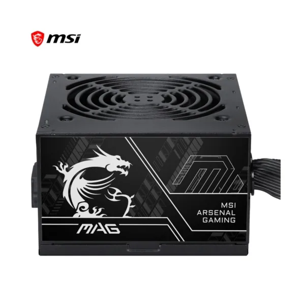 MSI MAG A500DN II Power Supply Unit, 500W, 80 PLUS Standard, ATX PSU, Black Flat Cables