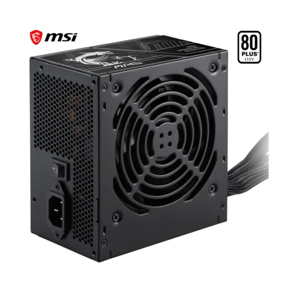 MSI MAG A500DN II Power Supply Unit, 500W, 80 PLUS Standard, ATX PSU, Black Flat Cables